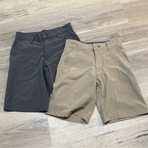 Burnside gray and‎ tan shorts bundle kids boys size 8